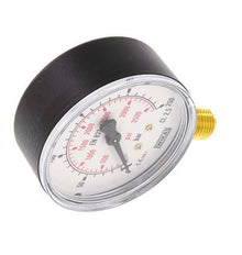 0..250 Bar (0..3626 psi) Pressure Gauge Below Plastic/Brass 63 mm Class 2.5