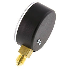0..6 Bar (0..87 psi) Pressure Gauge Below Plastic/Brass 63 mm Class 2.5