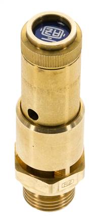 G 1/2'' Brass Pre-Set Safety Valve 7.9 bar (114.58 psi) DN 10