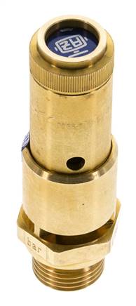 G 1/2'' Brass Pre-Set Safety Valve 7.9 bar (114.58 psi) DN 10