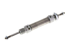 ISO 6432 Round Double Acting Cylinder 16-25mm - Magnetic - Damping - Male Threaded - Double Rod