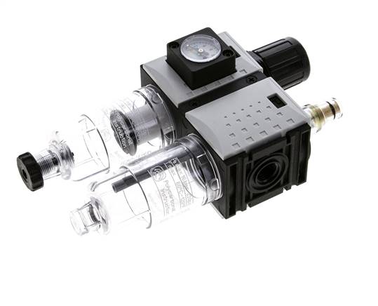 FRL 2-Part G1/4'' 800 l/min 0.5-10.0bar/7-145psi Semi-Auto Polycarbonate Futura 0