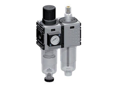 FRL 2-Part G1/4'' 800 l/min 0.5-10.0bar/7-145psi Semi-Auto Polycarbonate Futura 0
