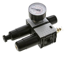 FRL 2-Part G1/4'' 800 l/min 0.5-8.0bar/7-116psi Semi-Auto 40 mm Pressure Gauge Metal Futura 0