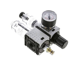 FRL 2-Part G1/4'' 800 l/min 0.5-8.0bar/7-116psi Semi-Auto 40 mm Pressure Gauge Polycarbonate Futura 0