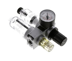FRL 2-Part G1/4'' 700 l/min 0.2-6.0bar/3-87psi Semi-Auto 40 mm Pressure Gauge Polycarbonate Multifix 0