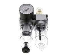 FRL 2-Part G1/8'' 700 l/min 0.2-6.0bar/3-87psi Semi-Auto 40 mm Pressure Gauge Polycarbonate Multifix 0