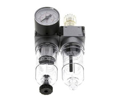 FRL 2-Part G1/8'' 700 l/min 0.1-3.0bar/1-44psi Semi-Auto 40 mm Pressure Gauge Polycarbonate Multifix 0