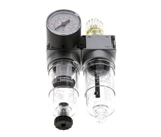 FRL 2-Part G1/4'' 700 l/min 0.2-6.0bar/3-87psi Semi-Auto 40 mm Pressure Gauge Polycarbonate Multifix 0