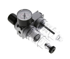 FRL 2-Part G1/8'' 700 l/min 0.1-3.0bar/1-44psi Semi-Auto 40 mm Pressure Gauge Polycarbonate Multifix 0