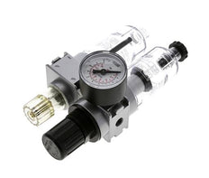 FRL 2-Part G1/8'' 700 l/min 0.2-6.0bar/3-87psi Semi-Auto 40 mm Pressure Gauge Polycarbonate Multifix 0