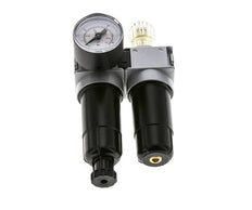 FRL 2-Part G1/4'' 700 l/min 0.5-10.0bar/7-145psi Semi-Auto 40 mm Pressure Gauge Metal Multifix 0