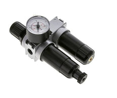FRL 2-Part G1/4'' 700 l/min 0.5-10.0bar/7-145psi Semi-Auto 40 mm Pressure Gauge Metal Multifix 0