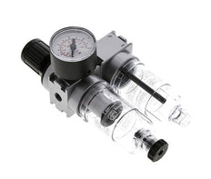 FRL 2-Part G1/8'' 700 l/min 0.2-6.0bar/3-87psi Semi-Auto 40 mm Pressure Gauge Polycarbonate Multifix 0