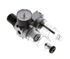 FRL 2-Part G1/4'' 700 l/min 0.2-6.0bar/3-87psi Semi-Auto 40 mm Pressure Gauge Polycarbonate Multifix 0