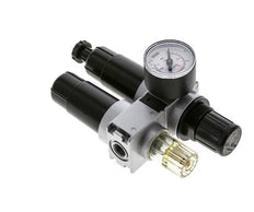 FRL 2-Part G1/4'' 700 l/min 0.5-10.0bar/7-145psi Semi-Auto 40 mm Pressure Gauge Metal Multifix 0