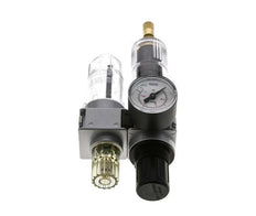 FRL 2-Part G1/4'' 700 l/min 0.5-10.0bar/7-145psi Auto 40 mm Pressure Gauge Polycarbonate Multifix 0