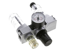 FRL 3-Part G1/4'' 750 l/min 0.5-10.0bar/7-145psi Semi-Auto 40 mm Pressure Gauge Polycarbonate Multifix 0