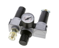 FRL 3-Part G1/4'' 750 l/min 0.5-10.0bar/7-145psi Semi-Auto 40 mm Pressure Gauge Metal Multifix 0