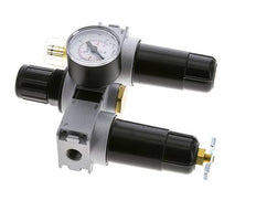 FRL 3-Part G1/4'' 750 l/min 0.5-10.0bar/7-145psi Semi-Auto 40 mm Pressure Gauge Metal Multifix 0