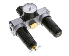 FRL 3-Part G1/4'' 750 l/min 0.5-10.0bar/7-145psi Semi-Auto 40 mm Pressure Gauge Metal Multifix 0