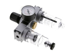 FRL 3-Part G1/8'' 750 l/min 0.2-6.0bar/3-87psi Semi-Auto 40 mm Pressure Gauge Polycarbonate Multifix 0