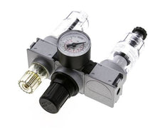 FRL 3-Part G1/8'' 750 l/min 0.2-6.0bar/3-87psi Semi-Auto 40 mm Pressure Gauge Polycarbonate Multifix 0