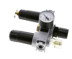 FRL 3-Part G1/4'' 750 l/min 0.5-10.0bar/7-145psi Semi-Auto 40 mm Pressure Gauge Metal Multifix 0