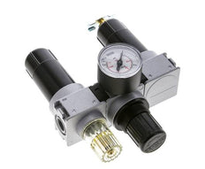 FRL 3-Part G1/4'' 750 l/min 0.5-10.0bar/7-145psi Semi-Auto 40 mm Pressure Gauge Metal Multifix 0