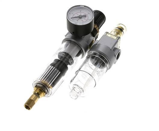 FRL 2-Part G1/4'' 350 l/min 0.5-16.0bar/7-232psi Auto Polycarbonate Standard 0