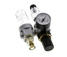 FRL 2-Part G1/4'' 350 l/min 0.5-10.0bar/7-145psi Semi-Auto Polycarbonate Standard 0