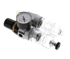 FRL 2-Part G1/4'' 350 l/min 0.5-10.0bar/7-145psi Semi-Auto Polycarbonate Standard 0