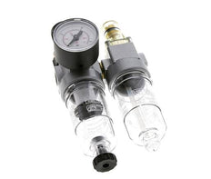 FRL 2-Part G1/4'' 350 l/min 0.5-10.0bar/7-145psi Semi-Auto Polycarbonate Standard 0