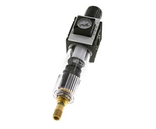 Filter-Regulator G1/4'' 1000 l/min 0.5-8.0bar/7-116psi Auto Polycarbonate Futura 0
