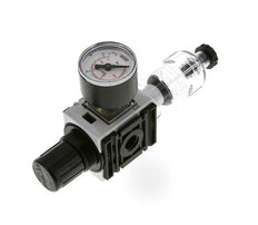 Filter-Regulator G1/4'' 1000 l/min 0.5-10.0bar/7-145psi Semi-Auto 40 mm Pressure Gauge Polycarbonate Futura 0