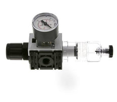 Filter-Regulator G1/4'' 1000 l/min 0.5-10.0bar/7-145psi Semi-Auto 40 mm Pressure Gauge Polycarbonate Futura 0
