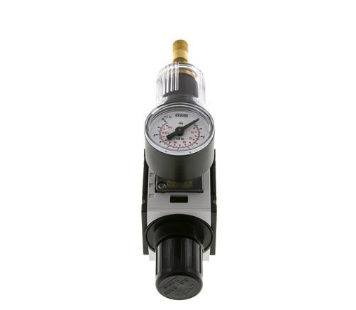 Filter-Regulator G1/4'' 1000 l/min 0.5-8.0bar/7-116psi Auto 40 mm Pressure Gauge Polycarbonate Futura 0