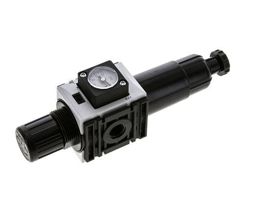 Filter-Regulator G1/4'' 1000 l/min 0.5-8.0bar/7-116psi Semi-Auto Metal Futura 0