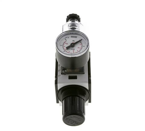 Filter-Regulator G1/4'' 1000 l/min 0.2-4.0bar/3-58psi Semi-Auto 40 mm Pressure Gauge Polycarbonate Futura 0