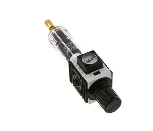 Filter-Regulator G1/4'' 1000 l/min 0.5-10.0bar/7-145psi Auto Polycarbonate Futura 0