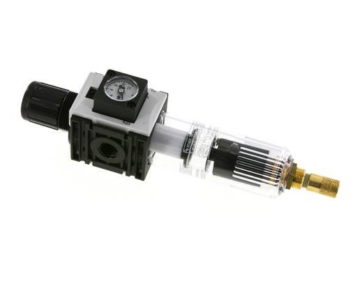 Filter-Regulator G1/4'' 1000 l/min 0.5-10.0bar/7-145psi Auto Polycarbonate Futura 0