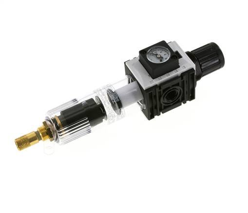 Filter-Regulator G1/4'' 1000 l/min 0.5-10.0bar/7-145psi Auto Polycarbonate Futura 0