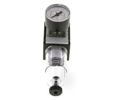 Filter-Regulator G1/4'' 1000 l/min 0.5-10.0bar/7-145psi Semi-Auto 40 mm Pressure Gauge Polycarbonate Futura 0