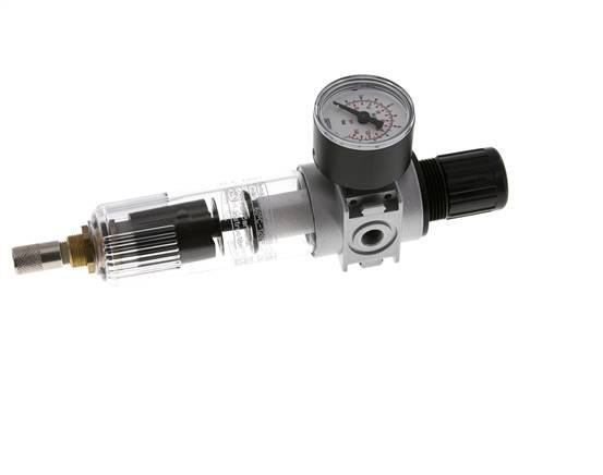 Filter-Regulator G1/8'' 1450 l/min 0.2-6.0bar/3-87psi Auto (Closed Without Pressure) 40 mm Pressure Gauge Polycarbonate Multifix 0