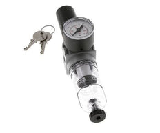 Filter-Regulator G1/8'' 1450 l/min 0.5-10.0bar/7-145psi Semi-Auto 40 mm Pressure Gauge Cylinder Lock Polycarbonate Multifix 0