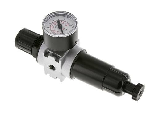 Filter-Regulator G1/8'' 1450 l/min 0.2-6.0bar/3-87psi Semi-Auto 40 mm Pressure Gauge Metal Multifix 0