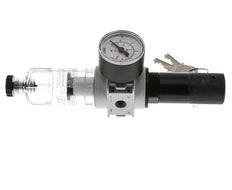 Filter-Regulator G1/8'' 1450 l/min 0.1-3.0bar/1-44psi Semi-Auto 40 mm Pressure Gauge Cylinder Lock Polycarbonate Multifix 0