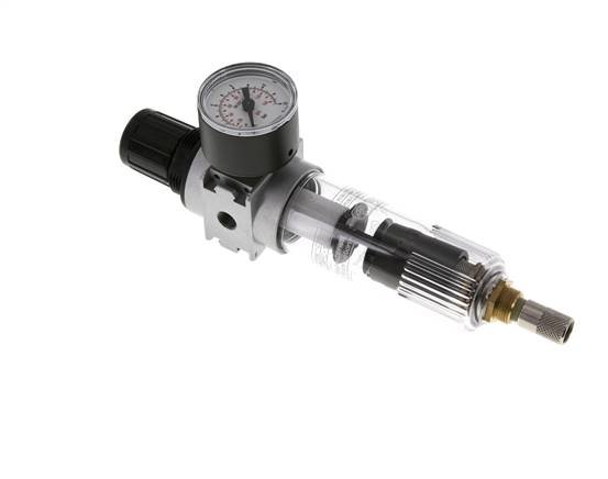 Filter-Regulator G1/8'' 1450 l/min 0.2-6.0bar/3-87psi Auto (Closed Without Pressure) 40 mm Pressure Gauge Polycarbonate Multifix 0