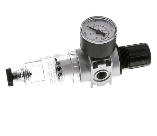Filter-Regulator G1/4'' 1450 l/min 0.1-3.0bar/1-44psi Semi-Auto 40 mm Pressure Gauge Polycarbonate Multifix 0