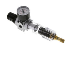 Filter-Regulator G1/4'' 1450 l/min 0.5-10.0bar/7-145psi Auto 40 mm Pressure Gauge Polycarbonate Multifix 0